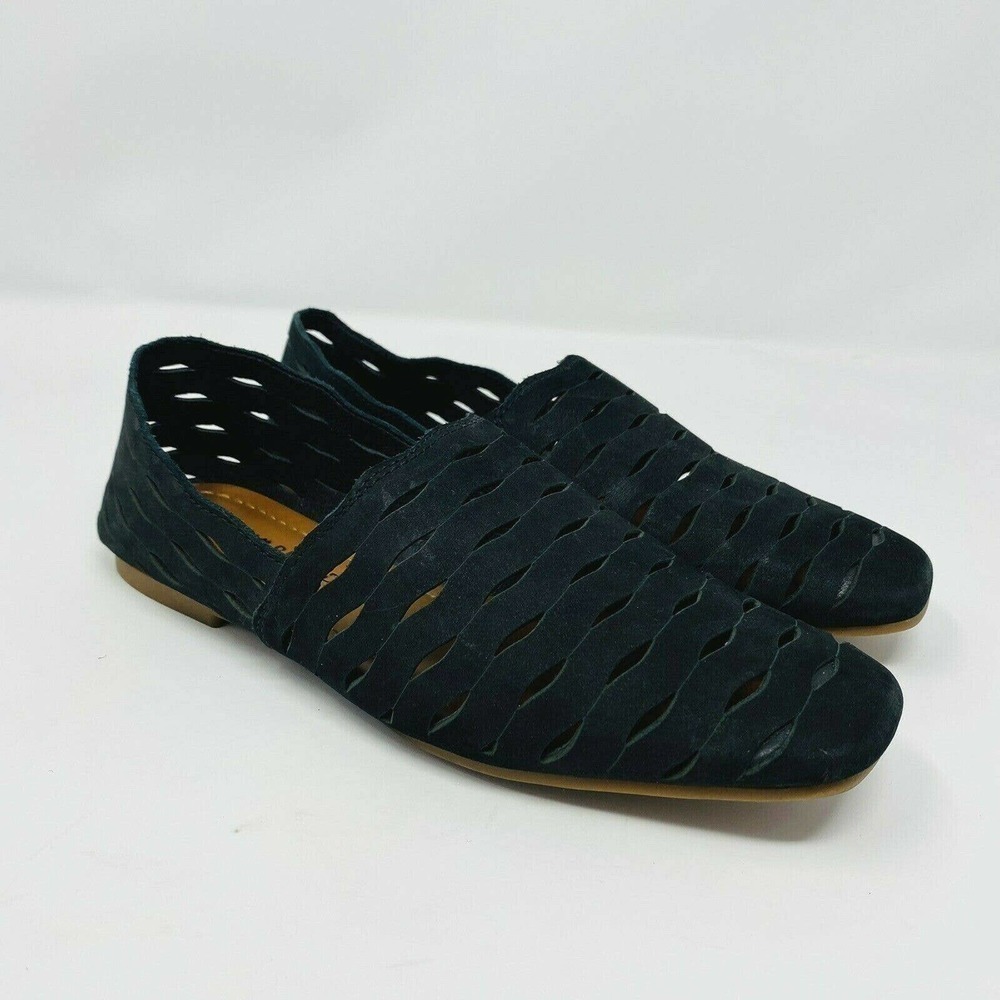 Lucky Brand Size 6 Black Laser Cut Dalani Flats Shoes Casual